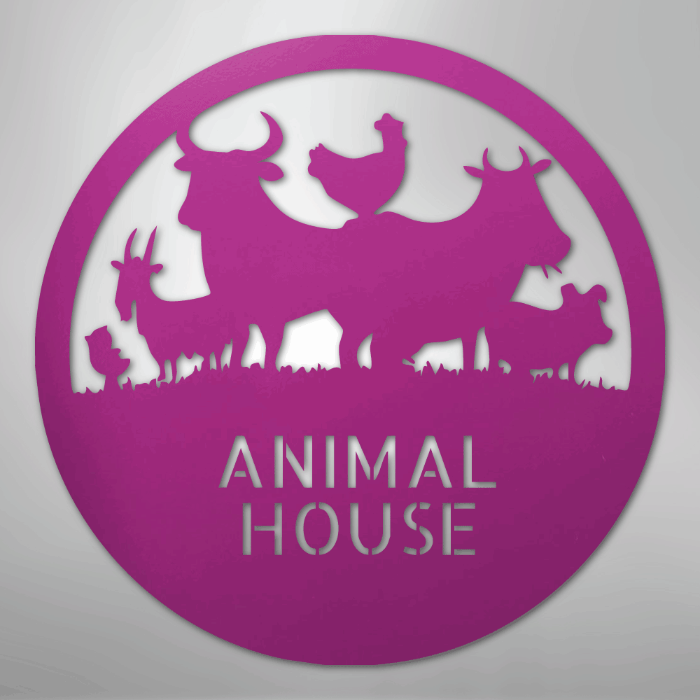 Animal House Personalized Steel Metal Sign Wall ArtCustomly Gifts