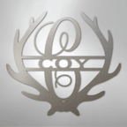 Antler Personalized Monogram Name Steel Metal Sign Wall ArtCustomly Gifts