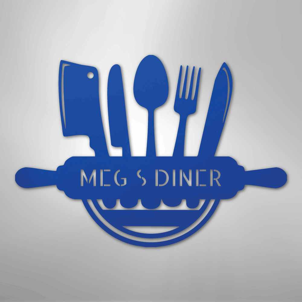 Art in the Kitchen Personalized Steel Metal Sign Wall ArtCustomly Gifts