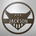 Attacking Eagle Personalized Steel Metal Sign Wall ArtCustomly Gifts