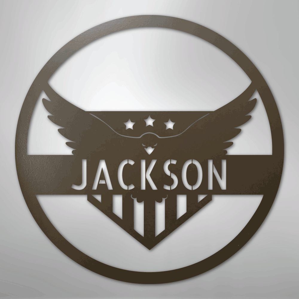Attacking Eagle Personalized Steel Metal Sign Wall ArtCustomly Gifts