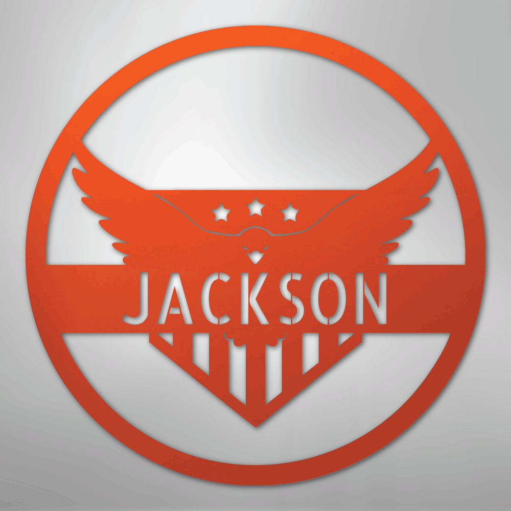 Attacking Eagle Personalized Steel Metal Sign Wall ArtCustomly Gifts