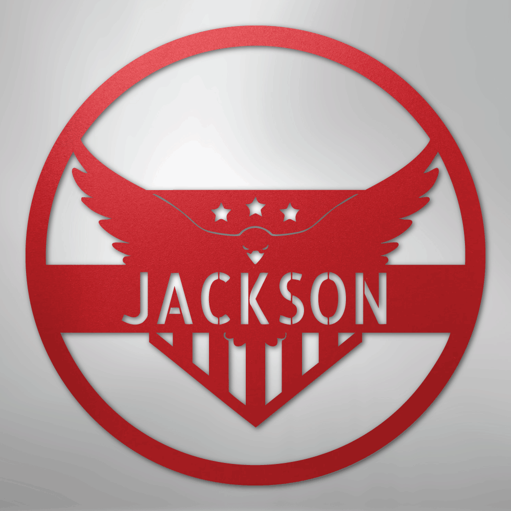 Attacking Eagle Personalized Steel Metal Sign Wall ArtCustomly Gifts