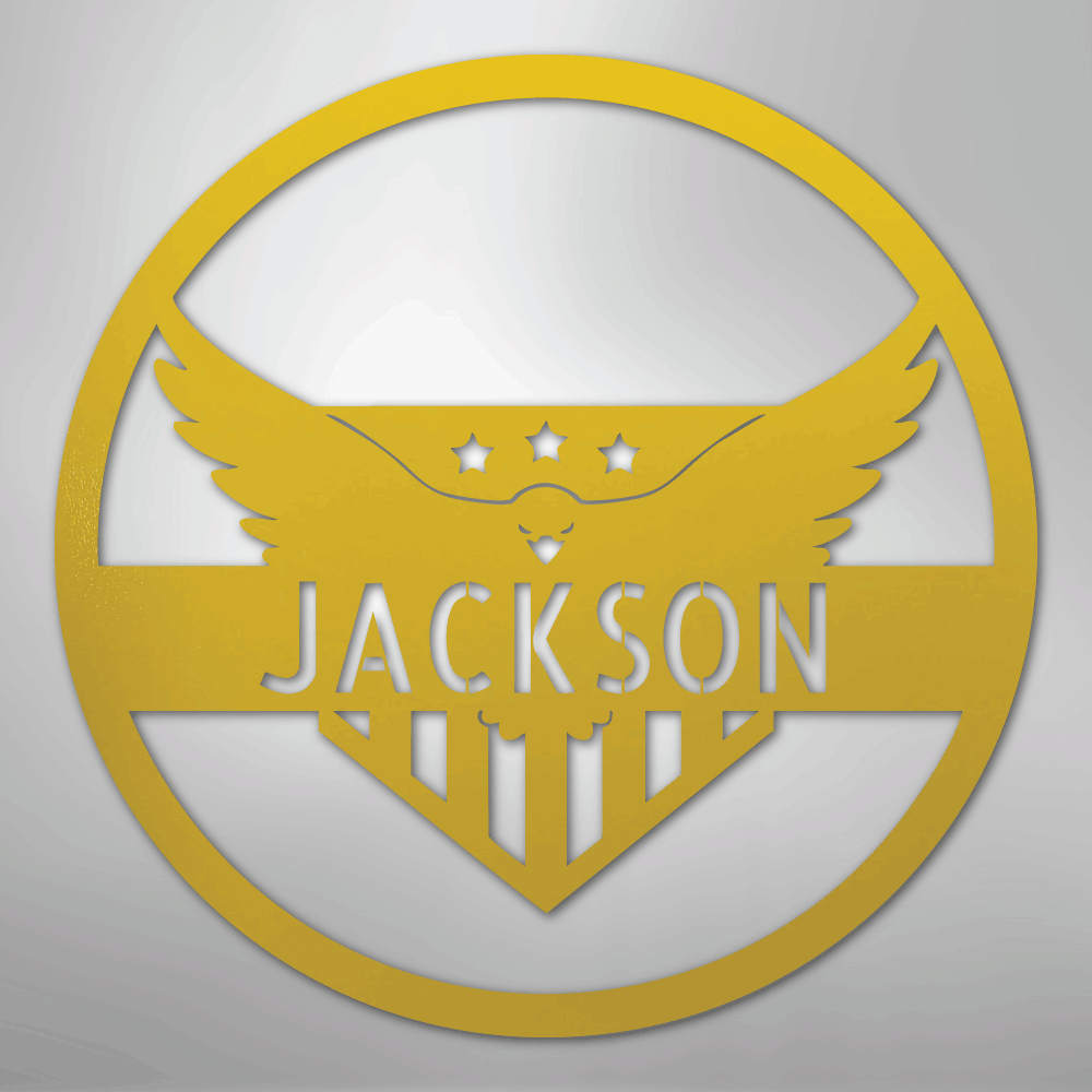 Attacking Eagle Personalized Steel Metal Sign Wall ArtCustomly Gifts
