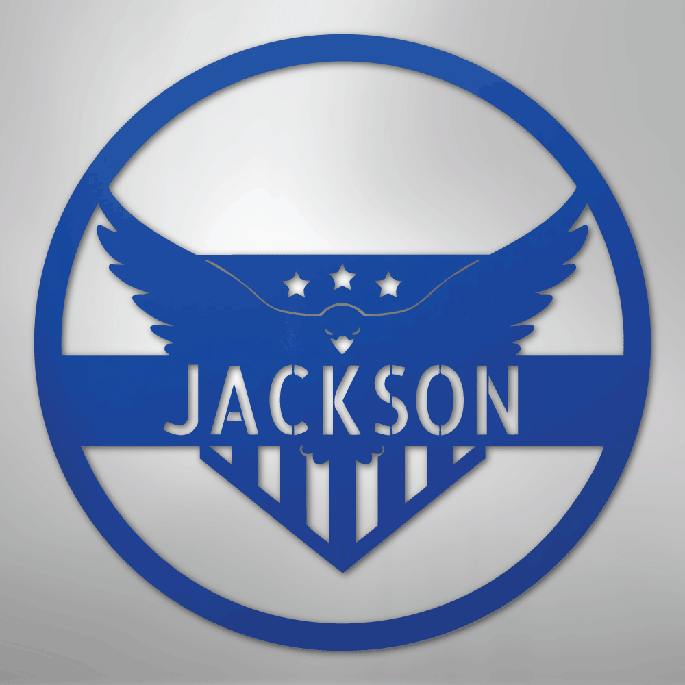 Attacking Eagle Personalized Steel Metal Sign Wall ArtCustomly Gifts