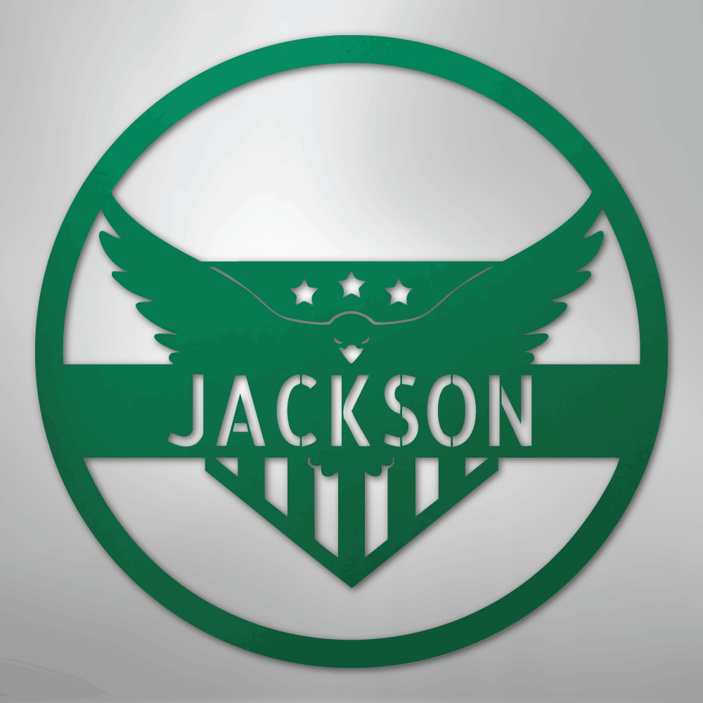 Attacking Eagle Personalized Steel Metal Sign Wall ArtCustomly Gifts