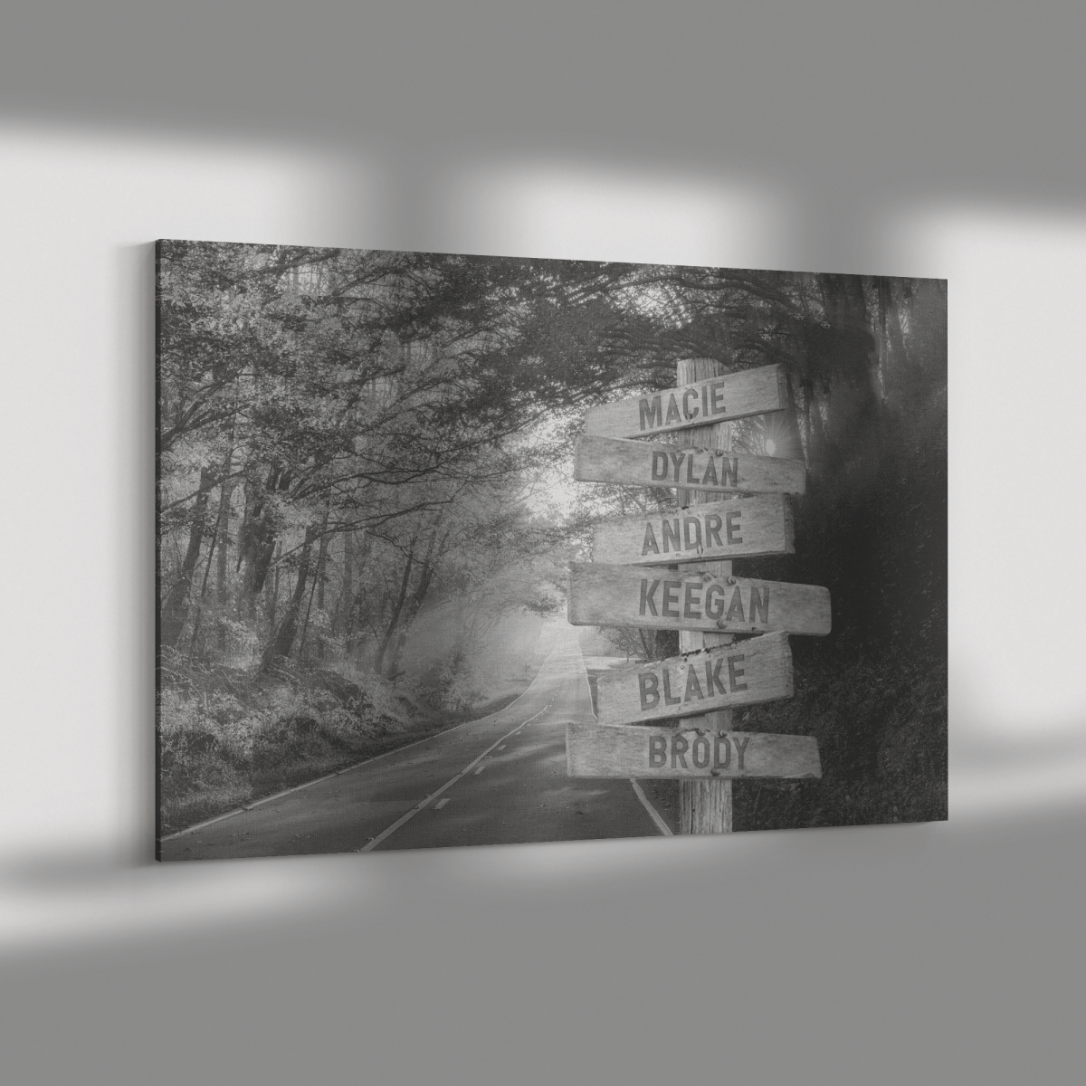 Autumn Road Black & White - MACIECustomly Gifts