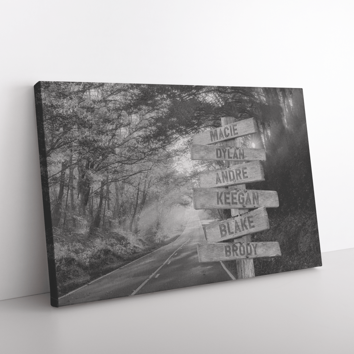 Autumn Road Black & White - MACIECustomly Gifts