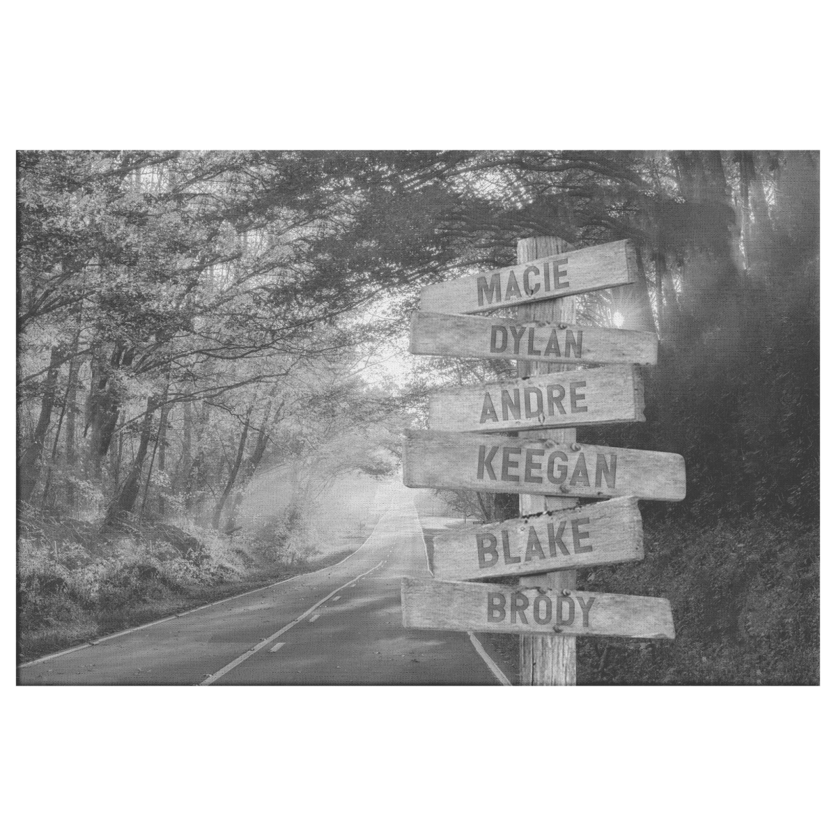 Autumn Road Black & White - MACIECustomly Gifts