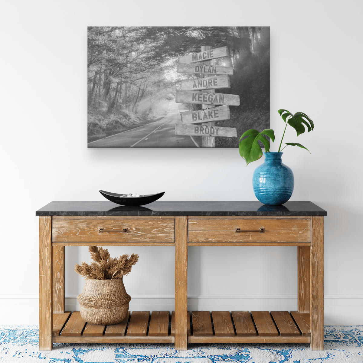 Autumn Road Black & White - MACIECustomly Gifts