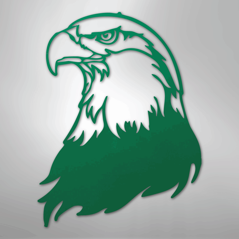 Bald Eagle Head - Steel Metal Sign Wall ArtCustomly Gifts
