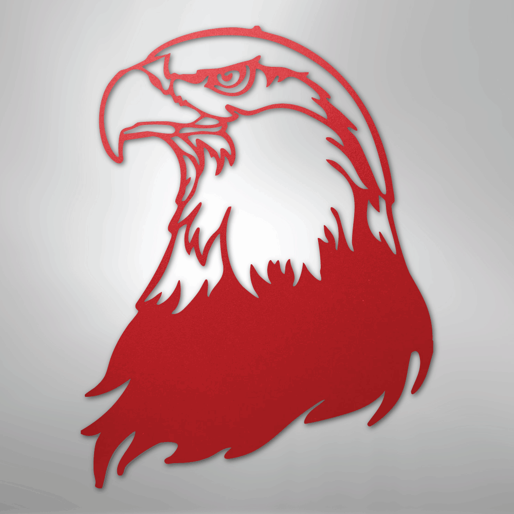 Bald Eagle Head - Steel Metal Sign Wall ArtCustomly Gifts
