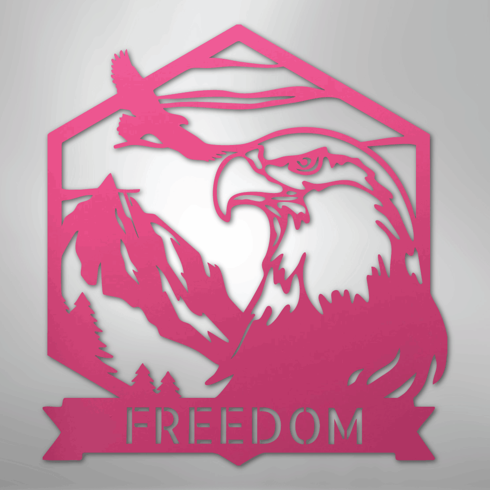 Bald Eagle Personalized Steel Metal Sign Wall ArtCustomly Gifts