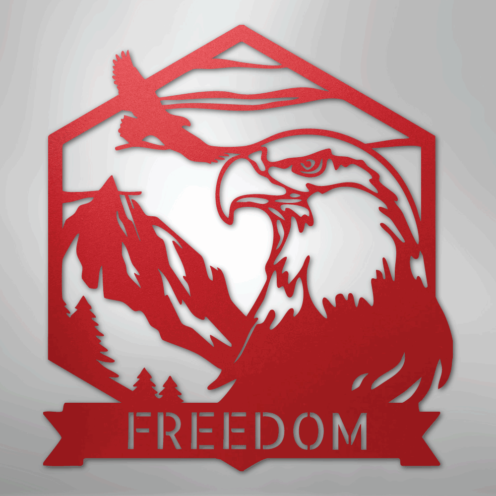 Bald Eagle Personalized Steel Metal Sign Wall ArtCustomly Gifts