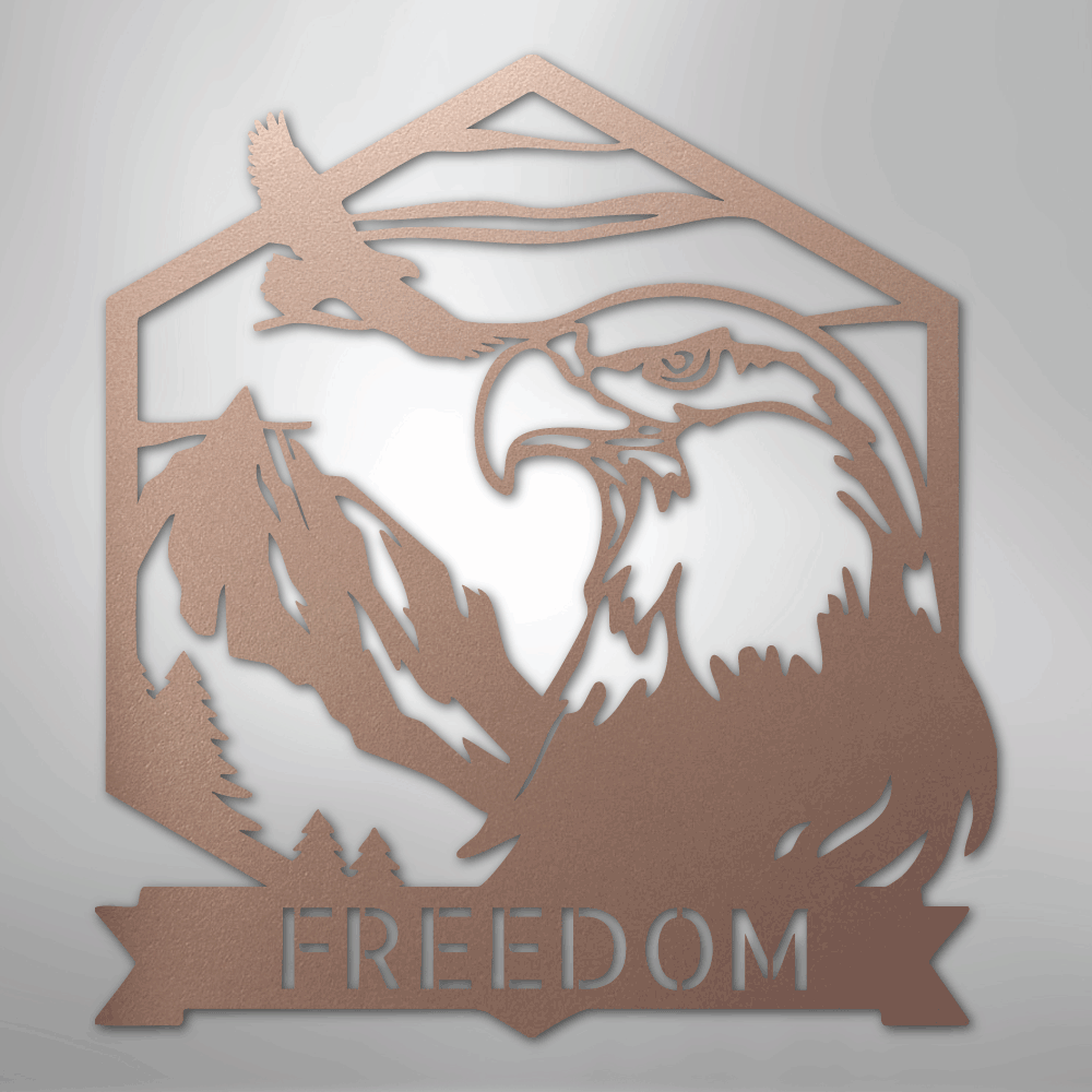 Bald Eagle Personalized Steel Metal Sign Wall ArtCustomly Gifts