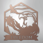 Bald Eagle Personalized Steel Metal Sign Wall ArtCustomly Gifts