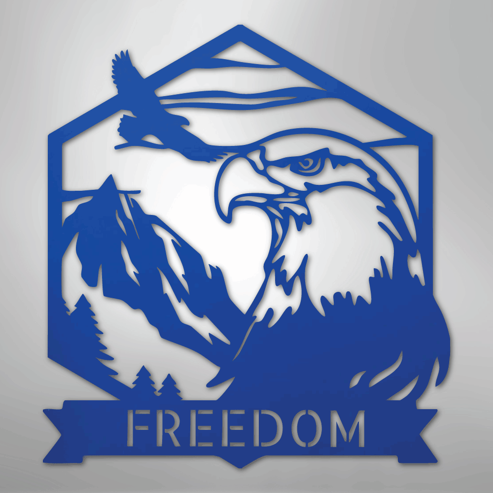 Bald Eagle Personalized Steel Metal Sign Wall ArtCustomly Gifts