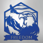 Bald Eagle Personalized Steel Metal Sign Wall ArtCustomly Gifts