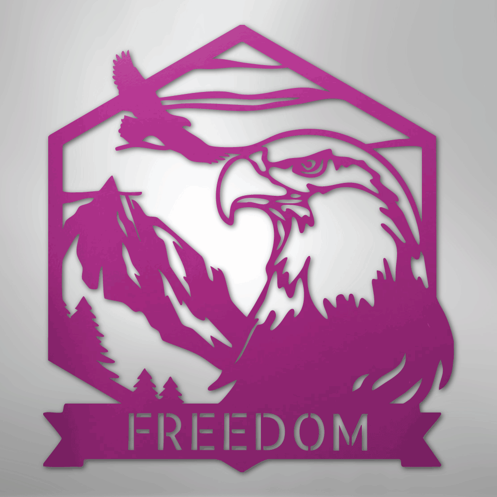 Bald Eagle Personalized Steel Metal Sign Wall ArtCustomly Gifts