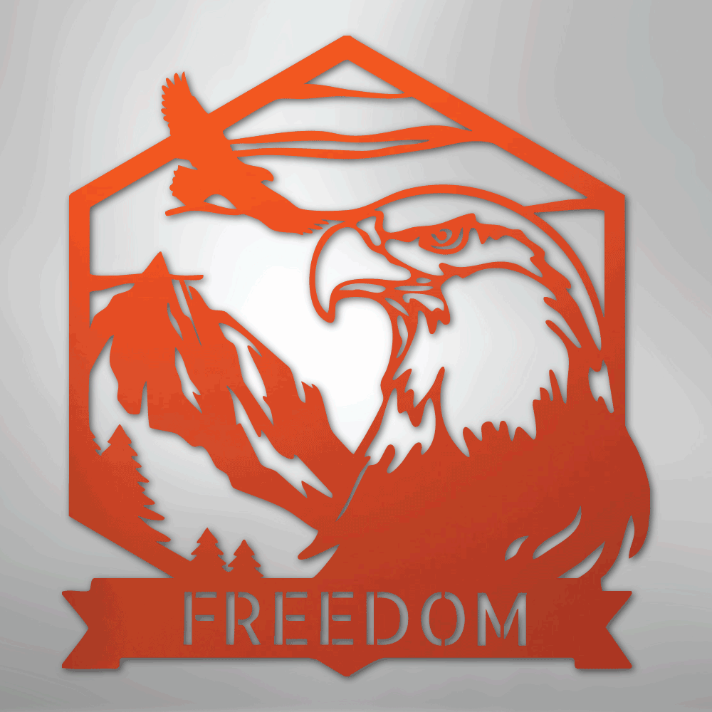 Bald Eagle Personalized Steel Metal Sign Wall ArtCustomly Gifts