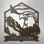 Bald Eagle Personalized Steel Metal Sign Wall ArtCustomly Gifts