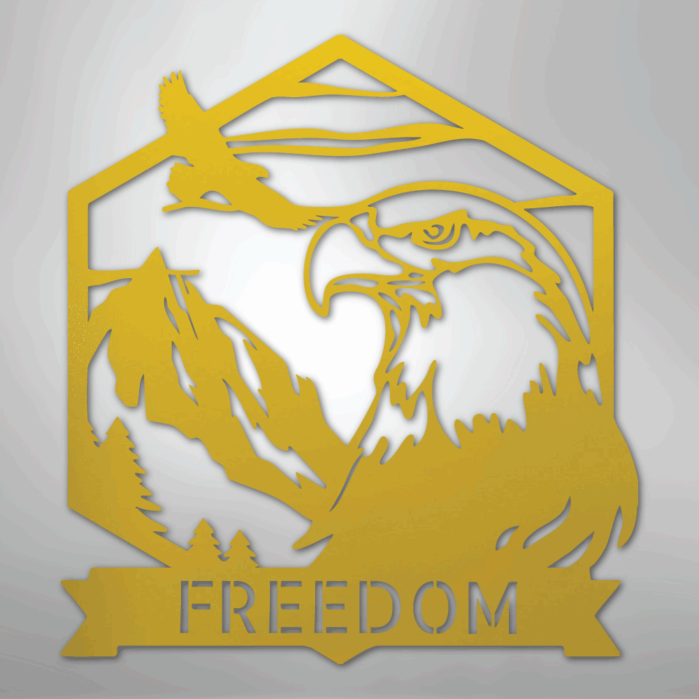 Bald Eagle Personalized Steel Metal Sign Wall ArtCustomly Gifts