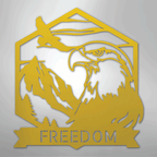 Bald Eagle Personalized Steel Metal Sign Wall ArtCustomly Gifts