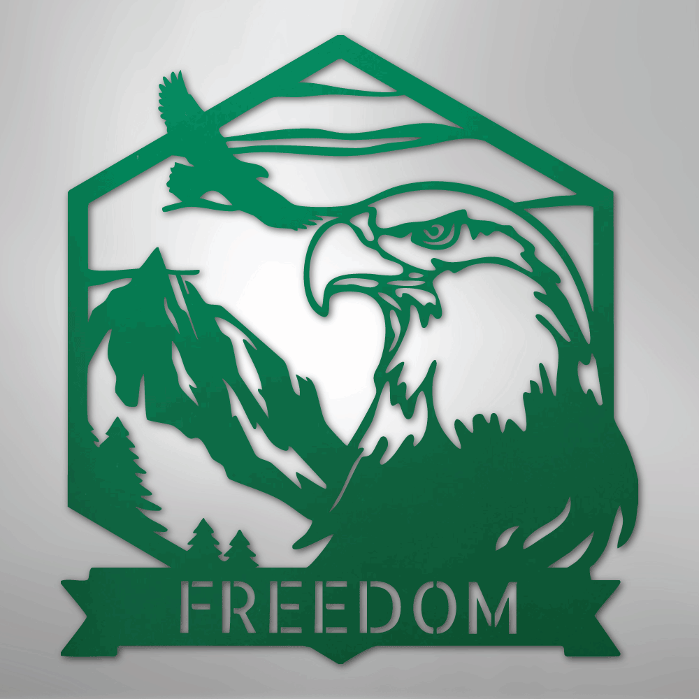 Bald Eagle Personalized Steel Metal Sign Wall ArtCustomly Gifts