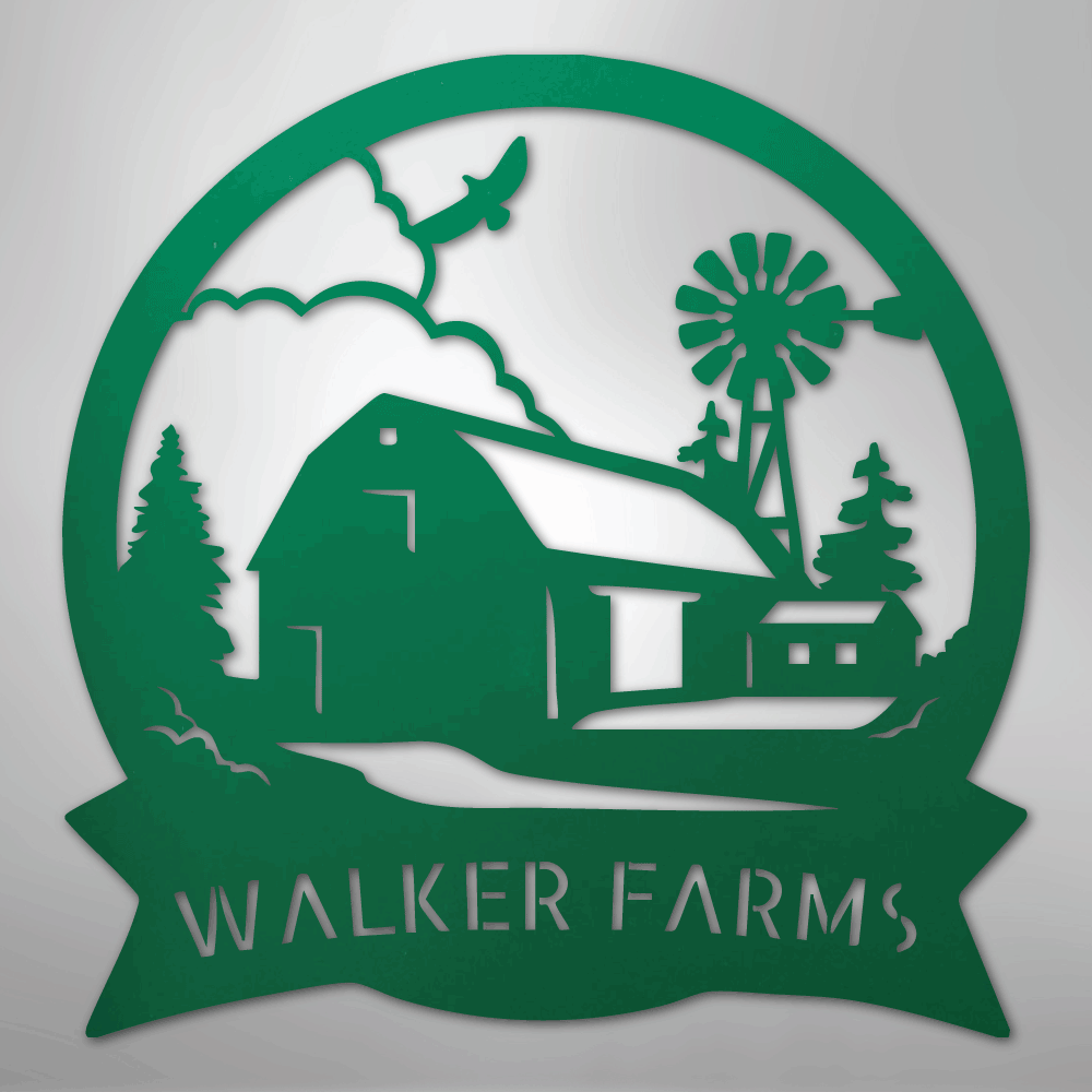 Barn House Personalized Steel Metal Sign Wall ArtCustomly Gifts