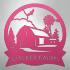 Barn House Personalized Steel Metal Sign Wall ArtCustomly Gifts