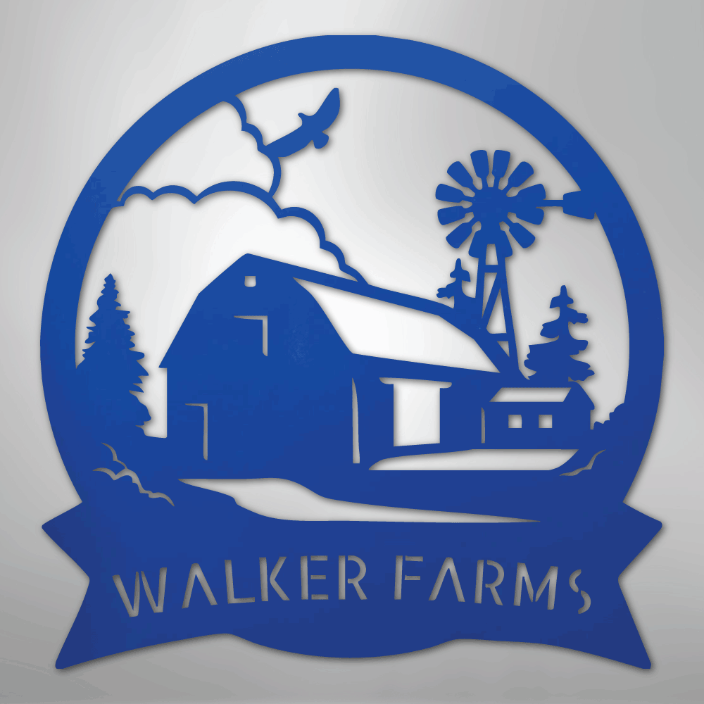 Barn House Personalized Steel Metal Sign Wall ArtCustomly Gifts