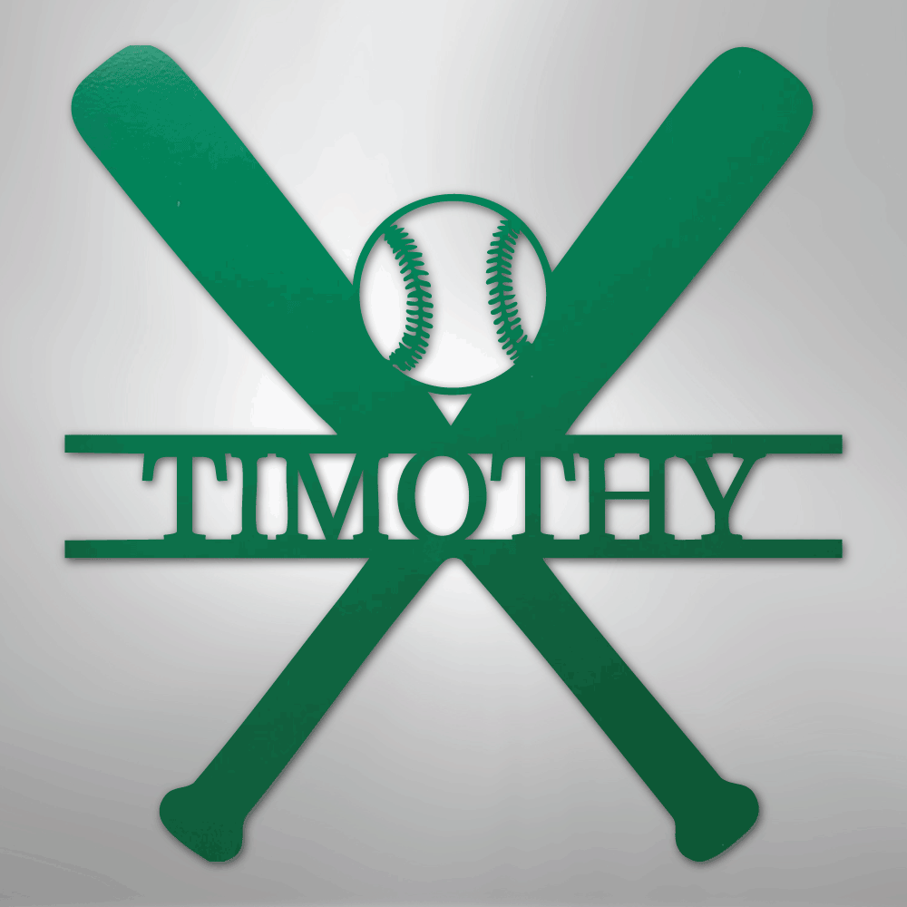 Batter Up Baseball Personalized Steel Metal Sign Wall ArtCustomly Gifts