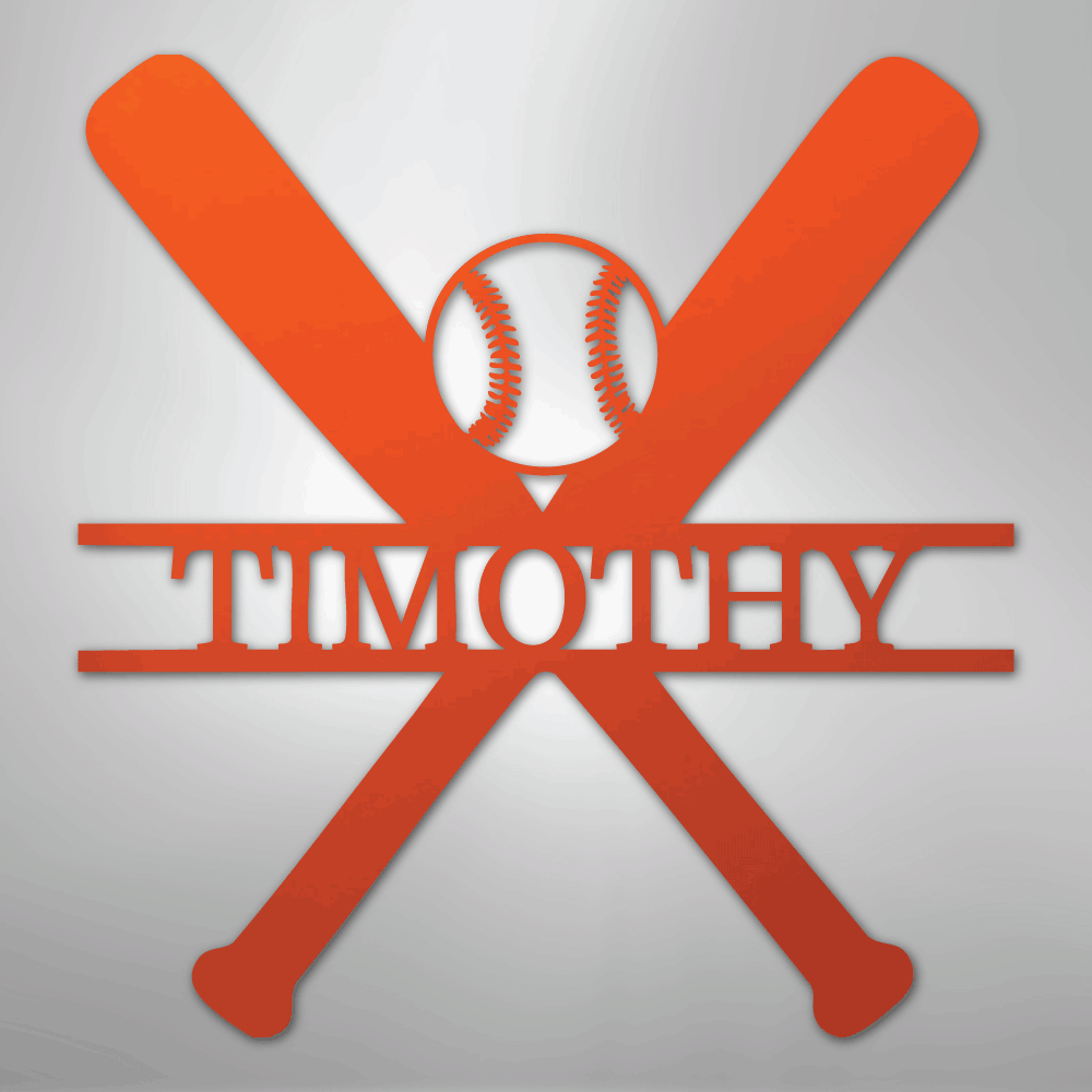 Batter Up Baseball Personalized Steel Metal Sign Wall ArtCustomly Gifts