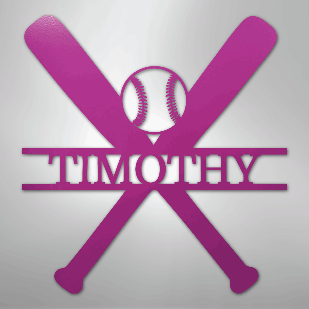 Batter Up Baseball Personalized Steel Metal Sign Wall ArtCustomly Gifts