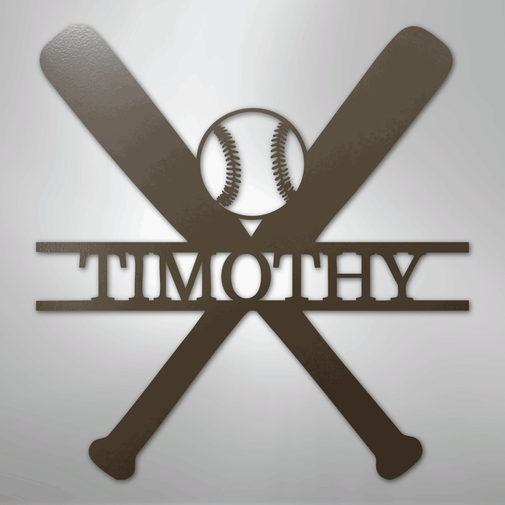 Batter Up Baseball Personalized Steel Metal Sign Wall ArtCustomly Gifts
