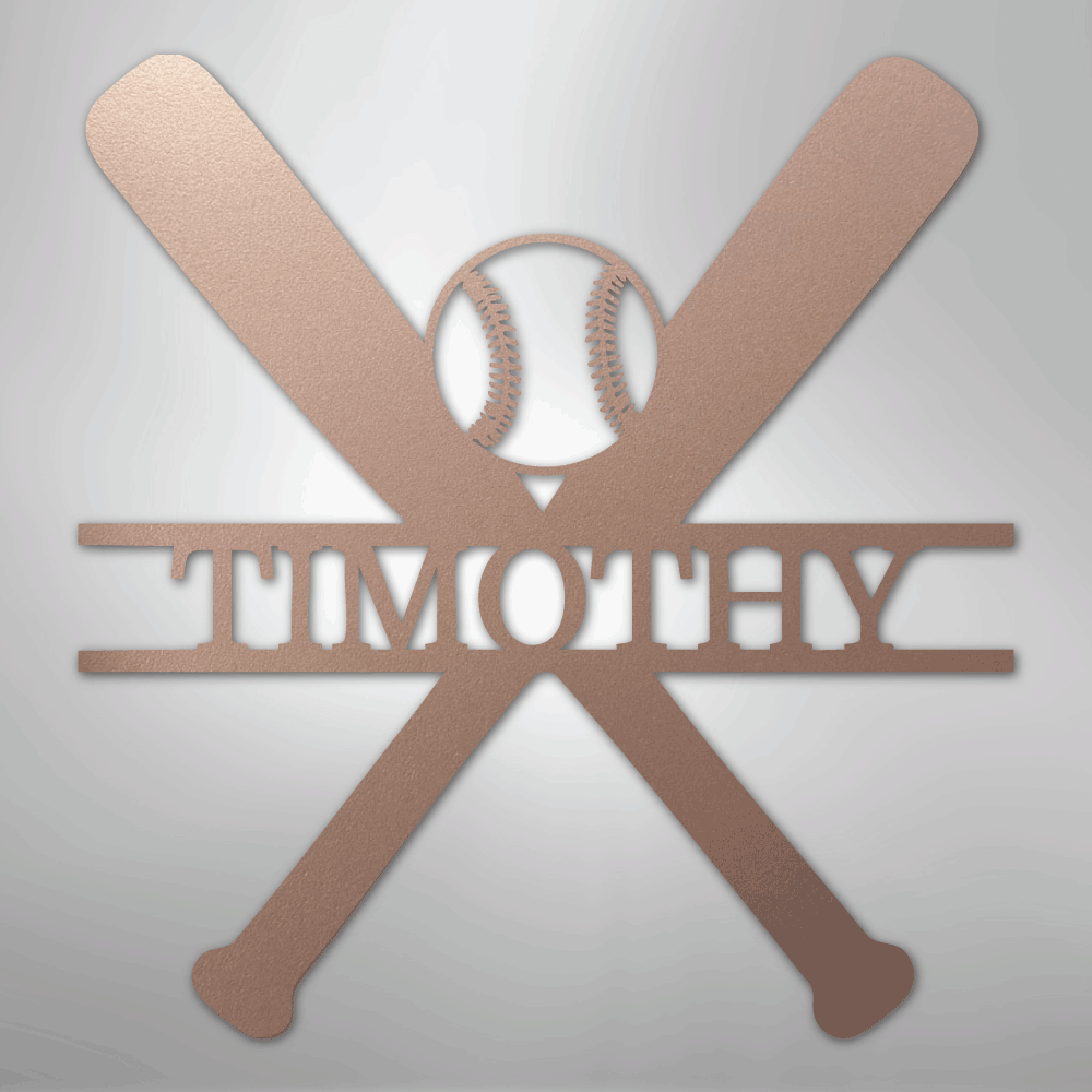 Batter Up Baseball Personalized Steel Metal Sign Wall ArtCustomly Gifts