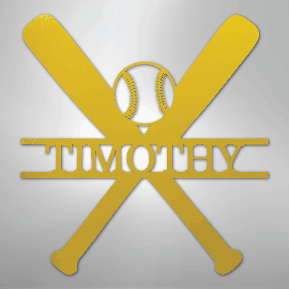 Batter Up Baseball Personalized Steel Metal Sign Wall ArtCustomly Gifts