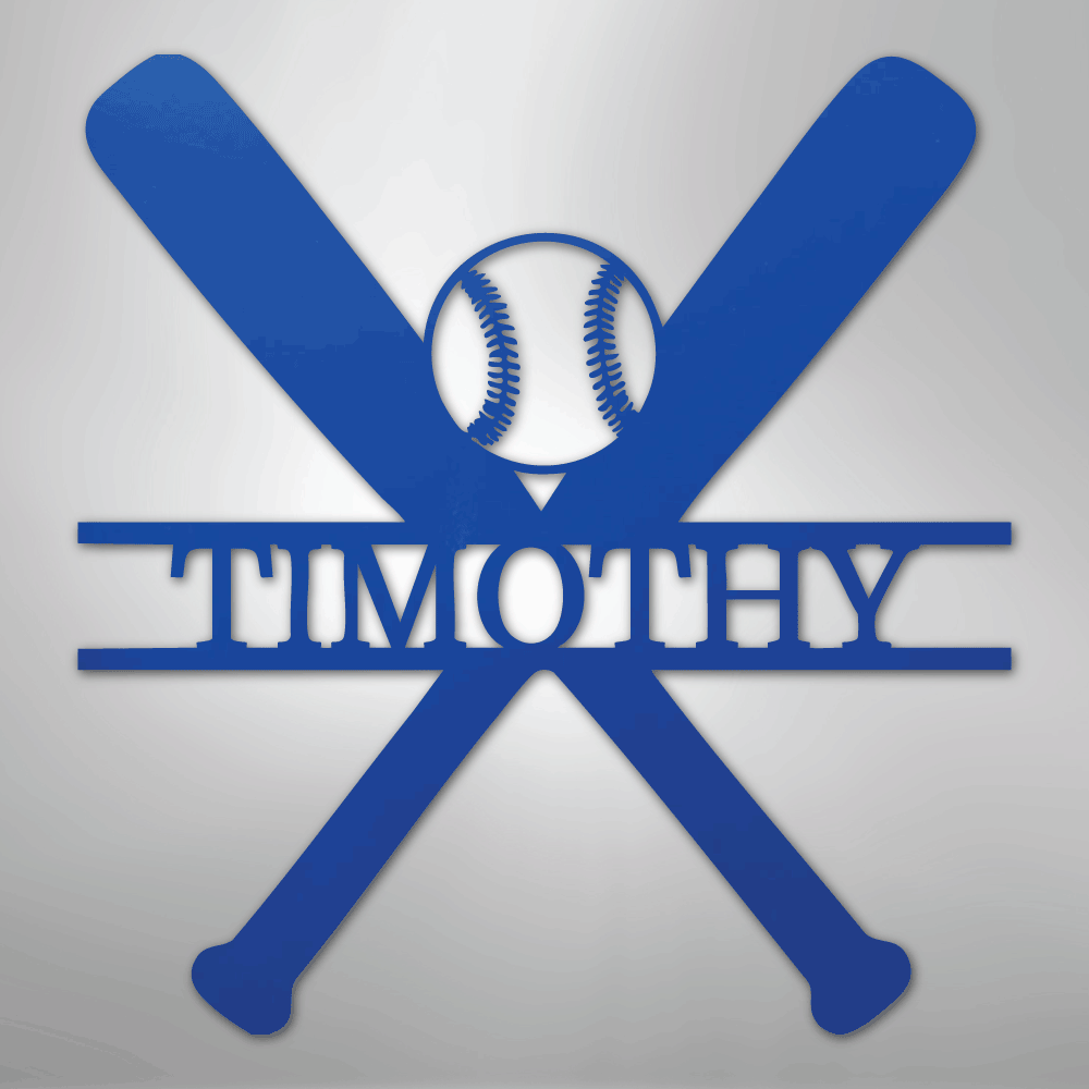 Batter Up Baseball Personalized Steel Metal Sign Wall ArtCustomly Gifts