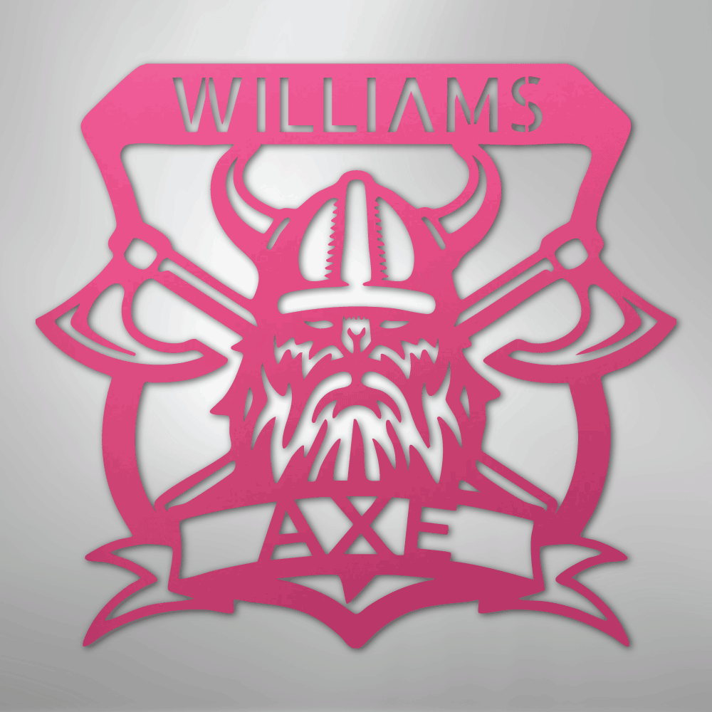 Battle Axe Plaque Personalized Steel Metal Sign Wall ArtCustomly Gifts
