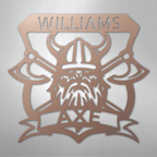 Battle Axe Plaque Personalized Steel Metal Sign Wall ArtCustomly Gifts