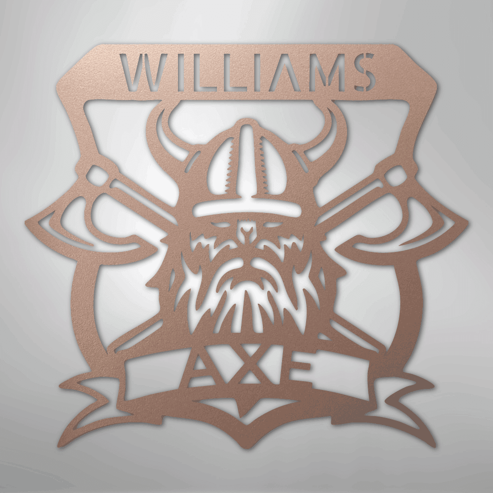 Battle Axe Plaque Personalized Steel Metal Sign Wall ArtCustomly Gifts