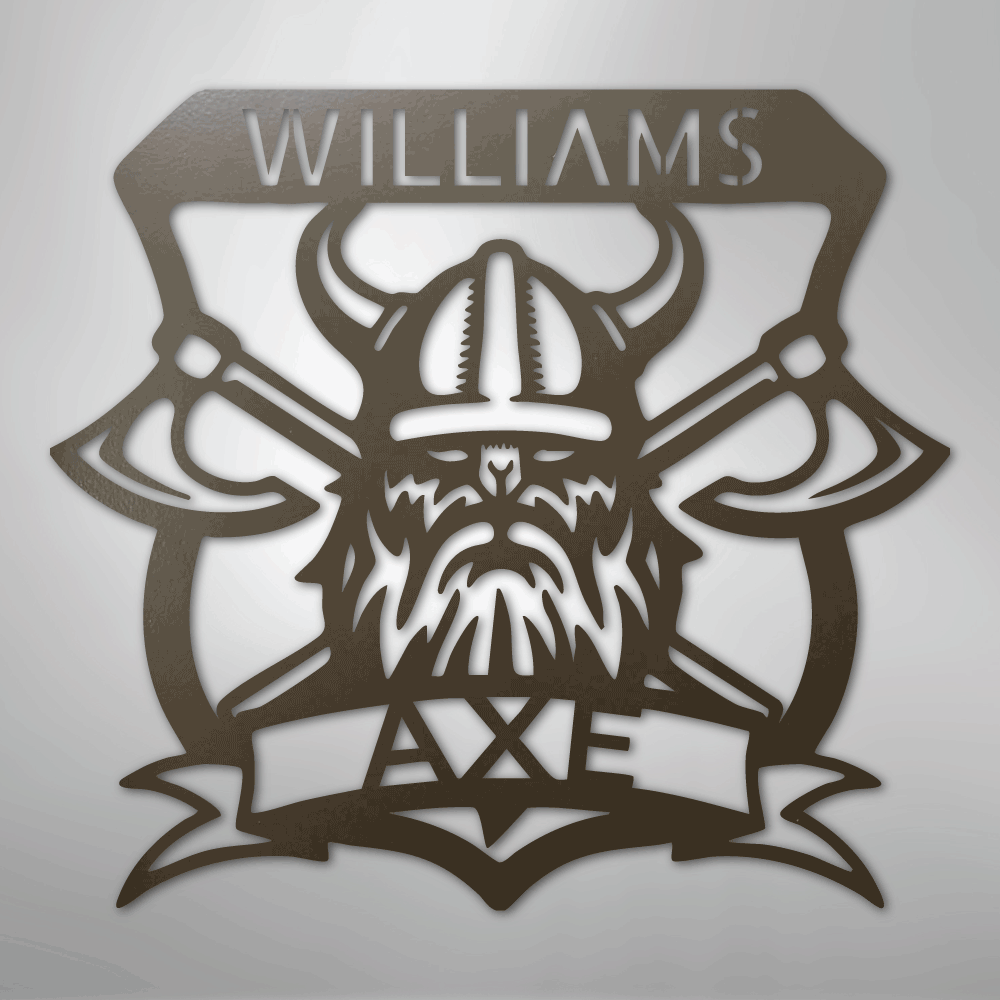Battle Axe Plaque Personalized Steel Metal Sign Wall ArtCustomly Gifts