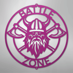 Battle Axe Ring Viking Personalized Steel Metal Sign Wall ArtCustomly Gifts