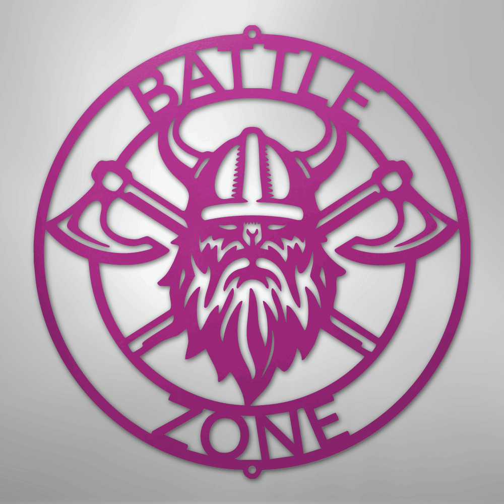 Battle Axe Ring Viking Personalized Steel Metal Sign Wall ArtCustomly Gifts