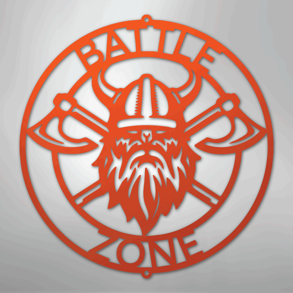 Battle Axe Ring Viking Personalized Steel Metal Sign Wall ArtCustomly Gifts