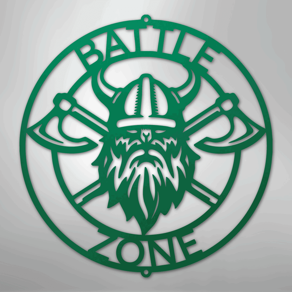 Battle Axe Ring Viking Personalized Steel Metal Sign Wall ArtCustomly Gifts