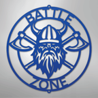 Battle Axe Ring Viking Personalized Steel Metal Sign Wall ArtCustomly Gifts