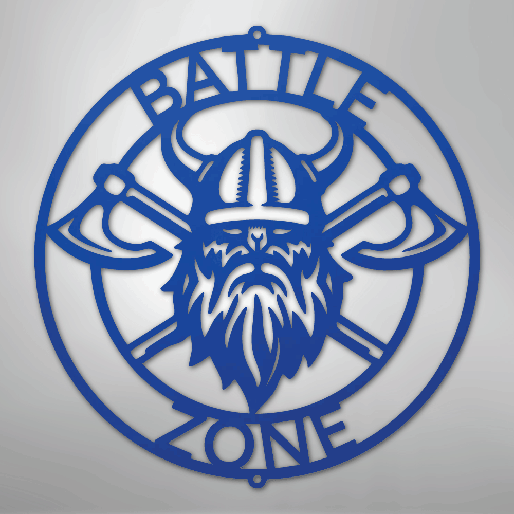 Battle Axe Ring Viking Personalized Steel Metal Sign Wall ArtCustomly Gifts