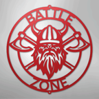 Battle Axe Ring Viking Personalized Steel Metal Sign Wall ArtCustomly Gifts