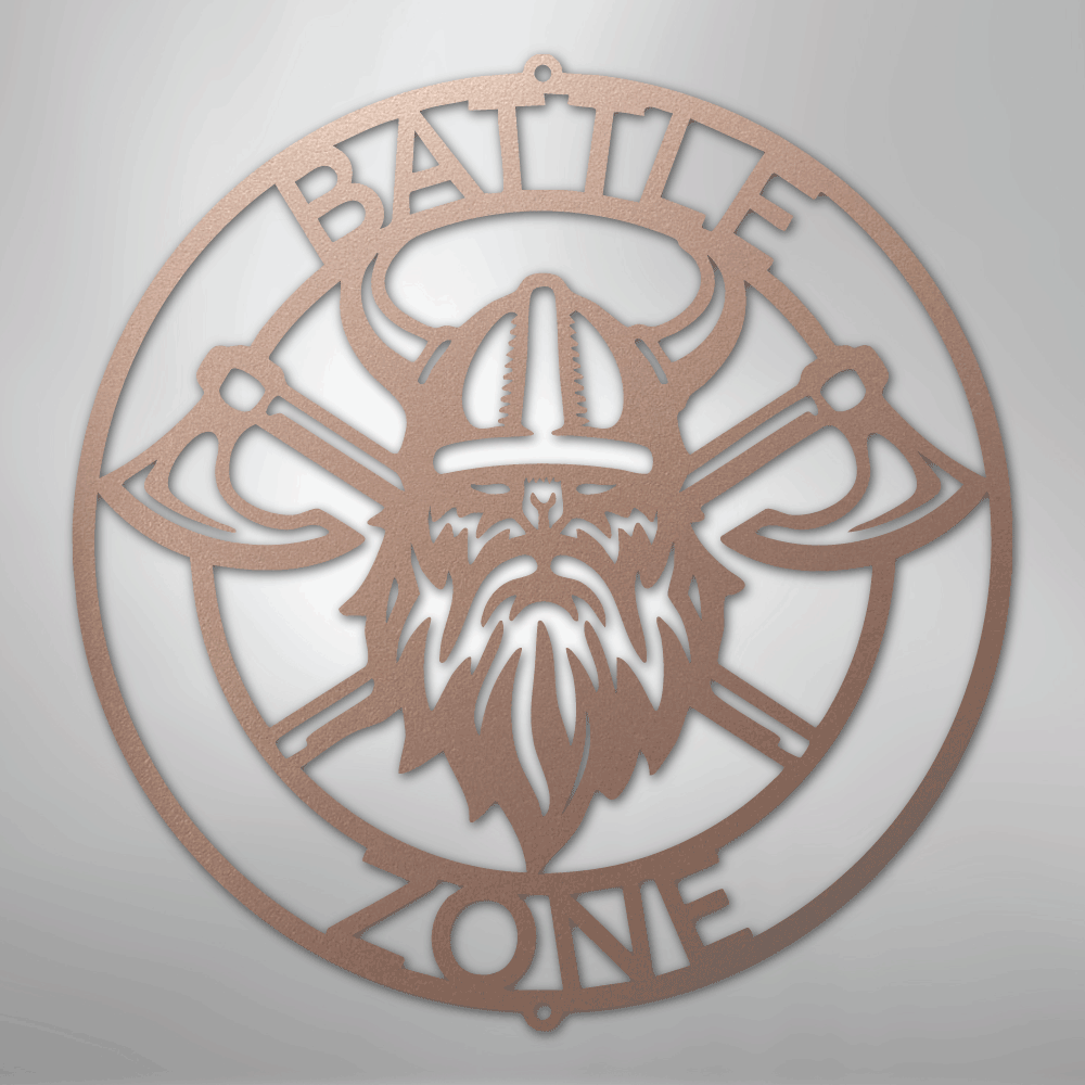 Battle Axe Ring Viking Personalized Steel Metal Sign Wall ArtCustomly Gifts